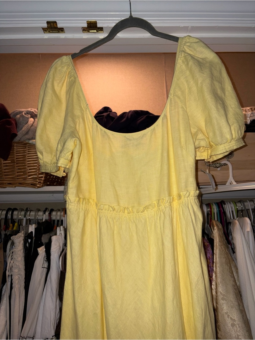 Ralph Lauren Yellow Puff Sleeve Maxi Dress - Picture 4 of 7